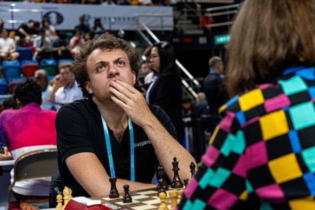 June 20, 2026, Hong Kong, Hong Kong, China: Chess Grandmaster HANS NIEMANN (USA) during a Blitz match at the 2026 FIDE World Team Rapid and Blitz Chess Championship in Hong Kong.Chess Hong Kong China - ZUMAm298 0859595928st Copyright: xJamesxModestox