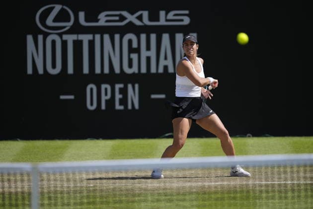 Lexus Nottingham Open - Day Five Nottingham, England 19 Jun 2026 Jessica Bouzas Maneiro in action during their Quarter final Singles match at the 2026 Lexus Nottingham Open Women s tennis tournament taking place at the Nottingham Tennis Centre, Nottingham, England. Nottingham Great Britain United Kingdom  Copyright: xOwenxHammondx originalFilename:hammond-2026lexu260619_npLtD.jpg