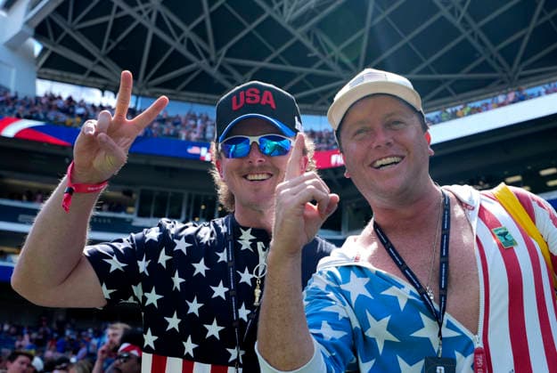 (260620) -- SEATTLE, June 20, 2026 -- Fans of the United States react before the group D match between the United States and Australia at the 2026 FIFA World Cup, WM, Weltmeisterschaft, Fussball at Seattle Stadium in Seattle, the United States, June 19, 2026. ) (SP)U.S.-SEATTLE-FOOTBALL-FIFA WORLD CUP-GROUP D-USA VS AUS PengxZiyang 
