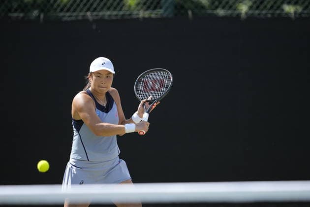 Lexus Nottingham Open - Day Five Nottingham, England 19 Jun 2026 Janice Tjen in action during their Semi Final doubles match at the 2026 Lexus Nottingham Open Women s tennis tournament taking place at the Nottingham Tennis Centre, Nottingham, England. Nottingham Great Britain United Kingdom  Copyright: xOwenxHammondx originalFilename:hammond-2026lexu260619_np3rT.jpg