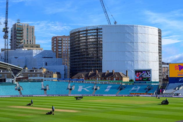 LONDON, ENGLAND JUNE 20 - General view inside Kia Oval before Day Four of the 2nd Rothesay Test Match game between England and New Zealand at Kia Oval on June 20, 2026 in London , England . (Photo by Keeran Marquis Sports Press Photo)  Copyright: xKeeranxMarquis SPPx Sportspressphoto_SPR171320