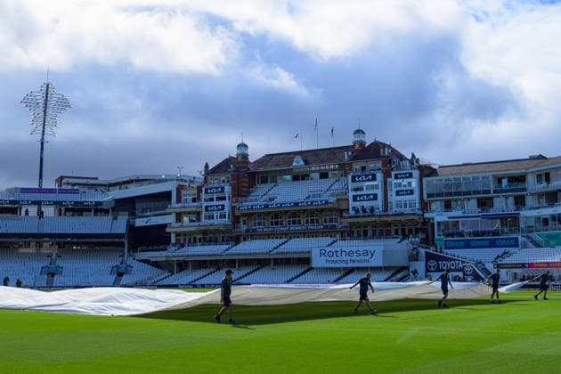 LONDON, ENGLAND JUNE 20 - General view inside Kia Oval before Day Four of the 2nd Rothesay Test Match game between England and New Zealand at Kia Oval on June 20, 2026 in London , England . (Photo by Keeran Marquis Sports Press Photo)  Copyright: xKeeranxMarquis SPPx Sportspressphoto_SPR171323