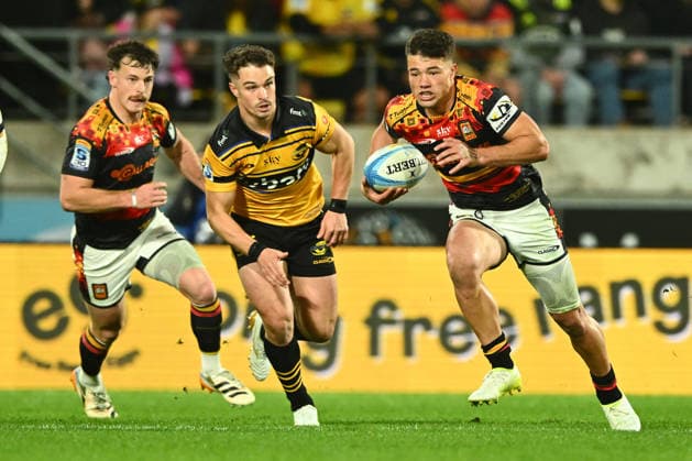SUPER RUGBY FINAL, Kyren Taumoefolau of the Chiefs in action during the Super Rugby Pacific final match between the Wellington Hurricanes and the Waikato Chiefs at Hnry Stadium in Wellington, New Zealand, Saturday, June 20, 2026. ( NO ARCHIVING, EDITORIAL USE ONLY, AUSTRALIA USE ONLY WELLINGTON NEW ZEALAND Hnry Stadium  Copyright: xKerryxMarshallx 20260620165437192829