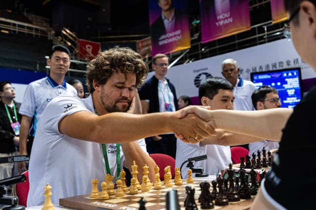 June 20, 2026, Hong Kong, Hong Kong, China: WR Chess during a Blitz match at the 2026 FIDE World Team Rapid and Blitz Chess Championship in Hong Kong. Hong Kong China - ZUMAm298 0859596355st Copyright: xJamesxModestox