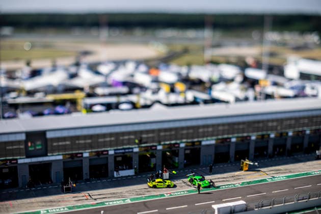 DTM, 5. + 6. Rennen DEKRA Lausitzring 2026 91 Porsche 911 GT3 R (992), Manthey: Thomas Preining, 14 Ferrari 296 GT3 EVO, EMIL FREY RACING: Matteo Cairoli- picture by Gruppe C Photography Schipkau DEKRA Lausitzring Brandenburg Germany Copyright: xGruppexCxPhotographyx