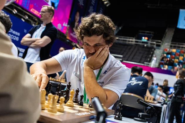 June 20, 2026, Hong Kong, Hong Kong, China: Chess Grandmaster MAGNUS CARLSEN (NOR) during a Blitz match at the 2026 FIDE World Team Rapid and Blitz Chess Championship in Hong Kong. Hong Kong China - ZUMAm298 0859596847st Copyright: xJamesxModestox