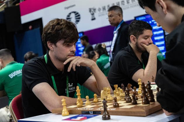 June 20, 2026, Hong Kong, Hong Kong, China: Chess Grandmaster JORDEN VAN FOREEST (NLD) during a Blitz match at the 2026 FIDE World Team Rapid and Blitz Chess Championship in Hong Kong. Hong Kong China - ZUMAm298 0859596893st Copyright: xJamesxModestox
