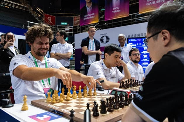 June 20, 2026, Hong Kong, Hong Kong, China: WR Chess during a Blitz match at the 2026 FIDE World Team Rapid and Blitz Chess Championship in Hong Kong. Hong Kong China - ZUMAm298 0859596898st Copyright: xJamesxModestox