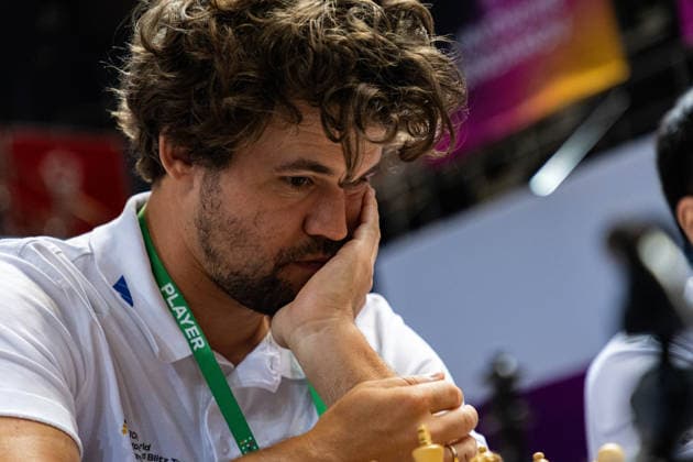 June 20, 2026, Hong Kong, Hong Kong, China: Chess Grandmaster MAGNUS CARLSEN (NOR) in focus during a Blitz match at the 2026 FIDE World Team Rapid and Blitz Chess Championship in Hong Kong. Hong Kong China - ZUMAm298 0859596910st Copyright: xJamesxModestox