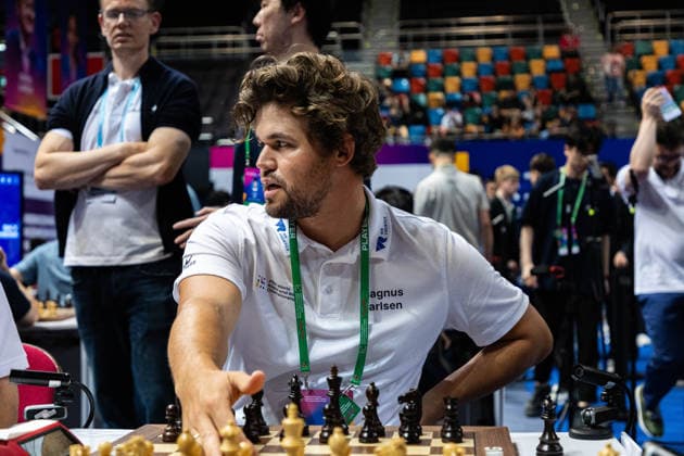 June 20, 2026, Hong Kong, Hong Kong, China: Chess Grandmaster MAGNUS CARLSEN (NOR) before a Blitz match at the 2026 FIDE World Team Rapid and Blitz Chess Championship in Hong Kong. Hong Kong China - ZUMAm298 0859596923st Copyright: xJamesxModestox