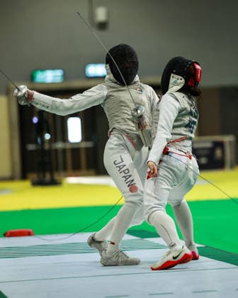 June 19, 2026, New Delhi, Delhi, India: Sera Azuma of Japan vs. Cheng Hiu Wai Valerie of Hong Kong during Asian Senior Fencing Championships 2026 (Women s Foil) at Bharat Mandapam Convention Centre, New Delhi, India on 19th June 2026. Fencing 2026: Asian Senior Fencing Championships 2026  - ZUMAd207 20260619_zsp_d207_296 Copyright: xAvijitxDasx