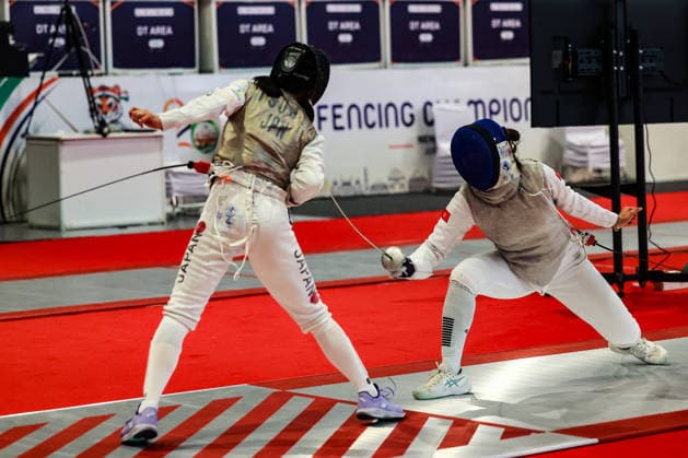 June 19, 2026, New Delhi, Delhi, India: Sumire Tsuji of Japan vs. Daphne Chan Nok sze of Hong Kong during Asian Senior Fencing Championships 2026 (Women s Foil) at Bharat Mandapam Convention Centre, New Delhi, India on 19th June 2026. New Delhi India - ZUMAd207 20260619_zsp_d207_303 Copyright: xAvijitxDasx