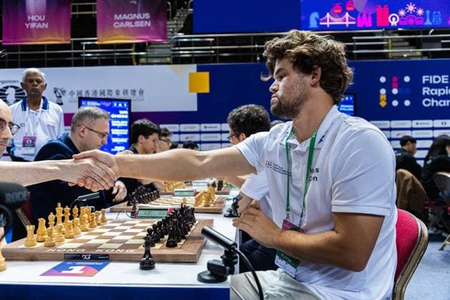 June 20, 2026, Hong Kong, Hong Kong, China: Chess Grandmaster MAGNUS CARLSEN (NOR) at the 2026 FIDE World Team Rapid and Blitz Chess Championship in Hong Kong. Hong Kong China - ZUMAm298 0859597537st Copyright: xJamesxModestox