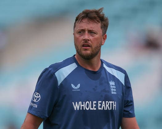LONDON, ENGLAND - JUNE 20: Injured Ollie Robinson of England during a net session before day 4 of the 2nd Rothesay Test Match between England and New Zealand at The Kia Oval on June 20, 2026 in London, England.  Copyright: xJayxPatel SPPx Sportspressphoto_SPR171327