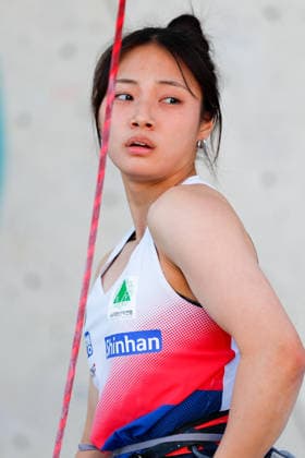 CLIMBING - World Climbing Series INNSBRUCK,AUSTRIA,20.JUN.26 - CLIMBING - World Climbing Series, lead. Image shows Chaeyeong Kim (KOR).  GEPAxpictures xMarkoxVulic