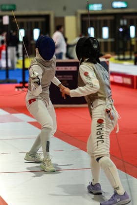 June 19, 2026, New Delhi, Delhi, India: Sumire Tsuji of Japan vs. Daphne Chan Nok Sze of Hong Kong during Asian Senior Fencing Championships 2026 (Women s Foil) at Bharat Mandapam Convention Centre, New Delhi, India on 19th June 2026. New Delhi India - ZUMAd207 20260619_zsp_d207_311 Copyright: xAvijitxDasx