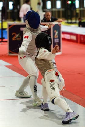 June 19, 2026, New Delhi, Delhi, India: Sumire Tsuji of Japan vs. Daphne Chan Nok Sze of Hong Kong during Asian Senior Fencing Championships 2026 (Women s Foil) at Bharat Mandapam Convention Centre, New Delhi, India on 19th June 2026. New Delhi India - ZUMAd207 20260619_zsp_d207_316 Copyright: xAvijitxDasx