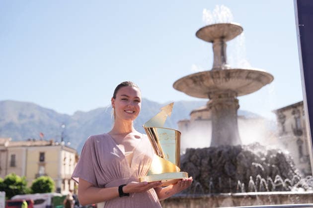 The trophy during Stage 7 of the Giro Next Gen 2026, from Sulmona to Piana delle Mele (Guardiagrele), Italy, Saturday, June 20, 2026.  Copyright: xFabioxFerrari LaPressex