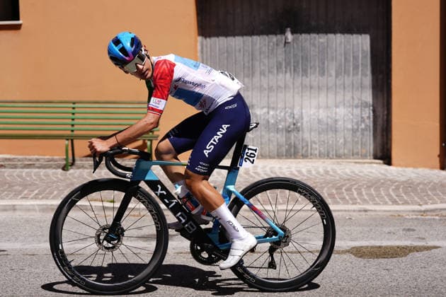 Italy s Matteo Scalco of XDS Astana Development Team during Stage 7 of the Giro Next Gen 2026, from Sulmona to Piana delle Mele (Guardiagrele), Italy, Saturday, June 20, 2026.  Copyright: xFabioxFerrari LaPressex