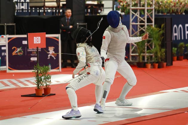 June 19, 2026, New Delhi, Delhi, India: Sumire Tsuji of Japan vs. Daphne Chan Nok Sze of Hong Kong during Asian Senior Fencing Championships 2026 (Women s Foil) at Bharat Mandapam Convention Centre, New Delhi, India on 19th June 2026. Fencing 2026: Asian Senior Fencing Championships 2026  - ZUMAd207 20260619_zsp_d207_306 Copyright: xAvijitxDasx