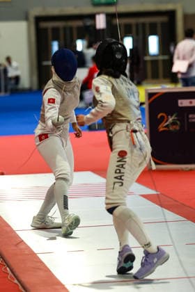 June 19, 2026, New Delhi, Delhi, India: Sumire Tsuji of Japan vs. Daphne Chan Nok Sze of Hong Kong during Asian Senior Fencing Championships 2026 (Women s Foil) at Bharat Mandapam Convention Centre, New Delhi, India on 19th June 2026. Fencing 2026: Asian Senior Fencing Championships 2026  - ZUMAd207 20260619_zsp_d207_309 Copyright: xAvijitxDasx