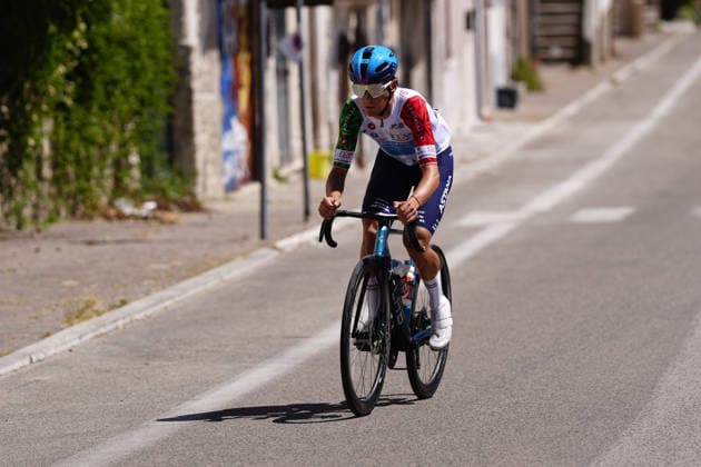 Italy s Matteo Scalco of XDS Astana Development Team during Stage 7 of the Giro Next Gen 2026, from Sulmona to Piana delle Mele (Guardiagrele), Italy, Saturday, June 20, 2026.  Copyright: xFabioxFerrari LaPressex