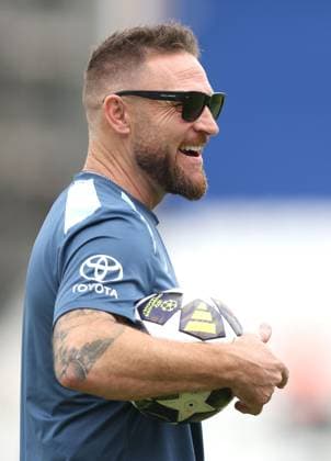 England head coach Brendon McCullum England v New Zealand, Second Test, Day Four, Rothesay Test Match Series, Cricket, The Kia Oval, London, UK - 20 Jun 2026London Kia Oval United Kingdom EDITORIAL USE ONLY No use with unauthorised audio, video, data, fixture lists, club league logos or live services. Online in-match use limited to 120 images, no video emulation. No use in betting, games or single club league player publications.  Copyright: xKieranxMcManus Shutterstockx 16928966f