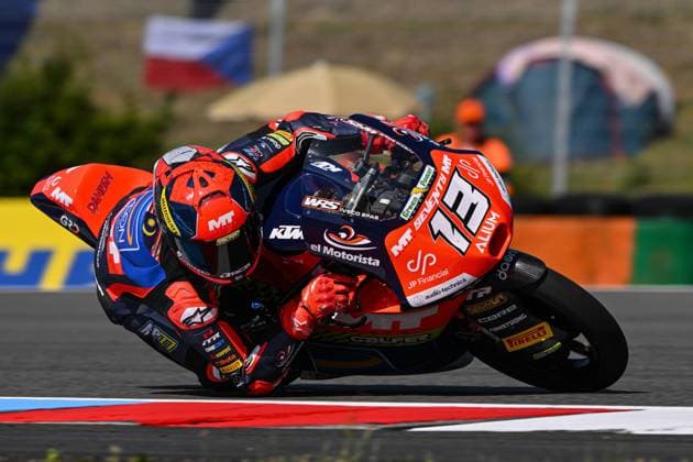 Free practice before MotoGP Monster Energi Grand Prix of Czechia at Brno Circuit. 19 June 2026 In picture: Moto3 Hakim Danish Entrenamientos libres previos al Gran Premio Monster Energi de MotoGP de Republica Checa en el Circuito de Brno. 19 de Junio de 2026 POOL MotoGP.com Cordon Press Images will be for editorial use only. Mandatory credit: MotoGP.com Cordon Press 