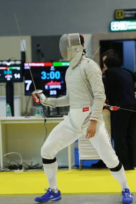 June 19, 2026, New Delhi, Delhi, India: Oh Sanguk of South Korea during Oh Sanguk of South Korea vs. Mao Kokubo of Japan, Asian Senior Fencing Championships 2026 (Men s Sabre) at Bharat Mandapam Convention Centre, New Delhi, India on 19th June 2026. New Delhi India - ZUMAd207 20260619_zsp_d207_324 Copyright: xAvijitxDasx