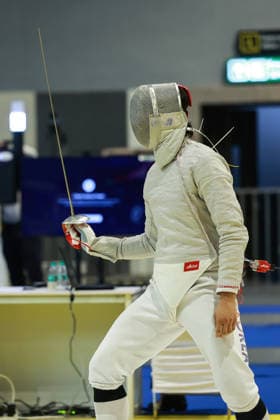 June 19, 2026, New Delhi, Delhi, India: Oh Sanguk of South Korea during Oh Sanguk of South Korea vs. Mao Kokubo of Japan, Asian Senior Fencing Championships 2026 (Men s Sabre) at Bharat Mandapam Convention Centre, New Delhi, India on 19th June 2026. New Delhi India - ZUMAd207 20260619_zsp_d207_326 Copyright: xAvijitxDasx
