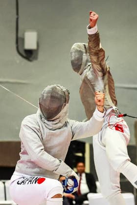 June 19, 2026, New Delhi, Delhi, India: Tsumori Shido (Japan) vs. Chan Lok Hei Royce (Hong Kong) during Asian Senior Fencing Championships 2026 (Men s Sabre) at Bharat Mandapam Convention Centre, New Delhi, India on 19th June 2026. New Delhi India - ZUMAd207 20260619_zsp_d207_332 Copyright: xAvijitxDasx