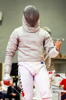 June 19, 2026, New Delhi, Delhi, India: Tsumori Shido (Japan) during Tsumori Shido (Japan) vs. Chan Lok Hei Royce (Hong Kong), Asian Senior Fencing Championships 2026 (Men s Sabre) at Bharat Mandapam Convention Centre, New Delhi, India on 19th June 2026. New Delhi India - ZUMAd207 20260619_zsp_d207_333 Copyright: xAvijitxDasx
