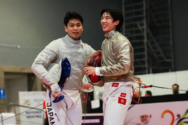 June 19, 2026, New Delhi, Delhi, India: Tsumori Shido (Japan) vs. Chan Lok Hei Royce (Hong Kong) during Asian Senior Fencing Championships 2026 (Men s Sabre) at Bharat Mandapam Convention Centre, New Delhi, India on 19th June 2026. New Delhi India - ZUMAd207 20260619_zsp_d207_336 Copyright: xAvijitxDasx