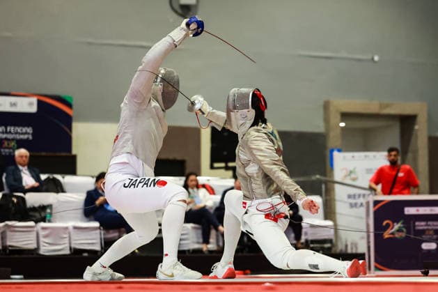 June 19, 2026, New Delhi, Delhi, India: Tsumori Shido (Japan) vs. Chan Lok Hei Royce (Hong Kong) during Asian Senior Fencing Championships 2026 (Men s Sabre) at Bharat Mandapam Convention Centre, New Delhi, India on 19th June 2026. Fencing 2026: Asian Senior Fencing Championships 2026  - ZUMAd207 20260619_zsp_d207_345 Copyright: xAvijitxDasx