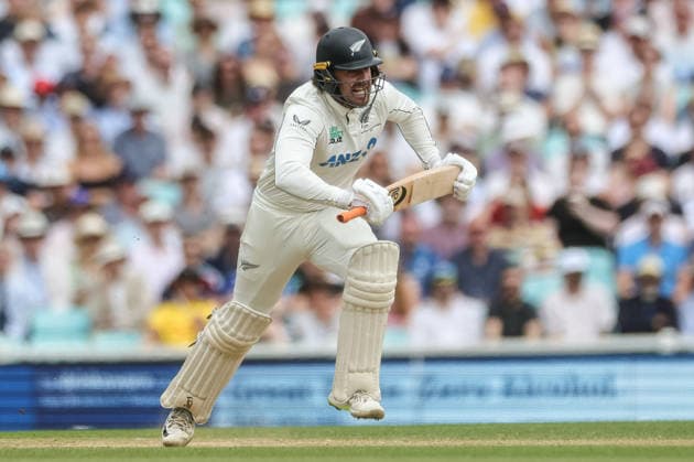 2nd Rothesay Test Match Day 4 England v New Zealand Tom Blundell of New Zealand makes one run during the 2nd Rothesay Test Match Day 4 match England vs New Zealand at The Kia Oval, London, United Kingdom on 20 June 2026 (Photo by Mark Cosgrove News Images) London The Kia Oval London United Kingdom Copyright: xMarkxCosgrove NewsxImagesx