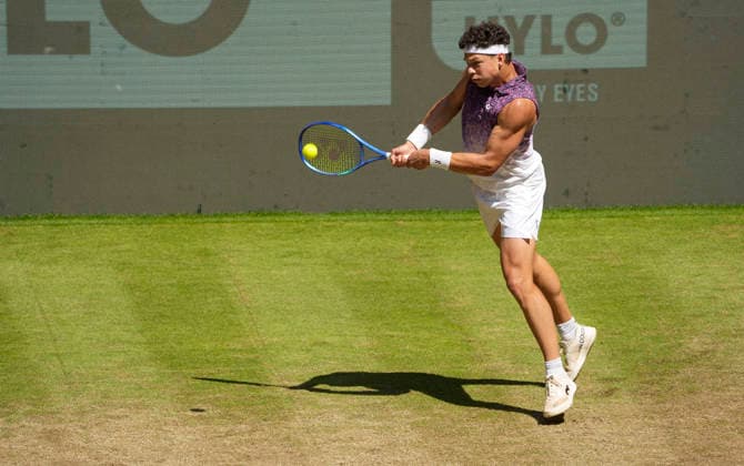 photo : Ben SHELTON (USA) Tennis-Turnier Terra Wortmann Cup im Gerry Weber Sportpark in Halle Westfalen - Viertelfinales - am Fr. 19.06.2026