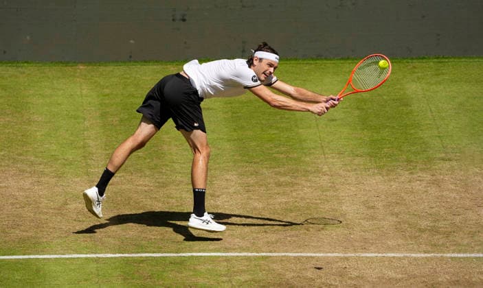 photo : Taylor FRITZ (USA) Tennis-Turnier Terra Wortmann Cup im Gerry Weber Sportpark in Halle Westfalen - Viertelfinales - am Fr. 19.06.2026
