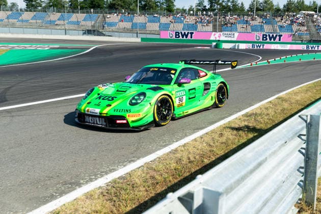 Schipkau, Deutschland 19. - 21. Juni 2026: DTM - 2026 - Lauf 5 - DEKRA Lausitzring - Samstag Qualifikation Im Bild: Ricardo Feller (CH) (Manthey), Porsche 911 GT3 R Evo *** Schipkau, Germany, June 19–21, 2026; DTM 2026 Round 5; DEKRA Lausitzring; Saturday Qualifying; Pictured Copyright: xFotostandx xStiebertx
