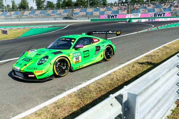 Schipkau, Deutschland 19. - 21. Juni 2026: DTM - 2026 - Lauf 5 - DEKRA Lausitzring - Samstag Qualifikation Im Bild: Ricardo Feller (CH) (Manthey), Porsche 911 GT3 R Evo *** Schipkau, Germany, June 19–21, 2026; DTM 2026 Round 5; DEKRA Lausitzring; Saturday Qualifying; Pictured Copyright: xFotostandx xStiebertx