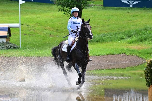 GER; Luhmuehlen 2026 Vielseitigkeit, Gelaendepruefung LONGINES CCI5*-L 20.06.2026, GER; Luhmuehlen 2026, Vielseitigkeit, LONGINES CCI5*-L-Gelaende, im Bild Jonelle Price (NZL) auf Grappa Nera am Longine Teich *** GER Luhmuehlen 2026 Eventing, Cross-Country LONGINES CCI5 L June 20, 2026, GER Luhmuehlen 2026, Eventing, LONGINES CCI5 L Cross-Country, pictured nordphotoxGmbH xWitke nph00002