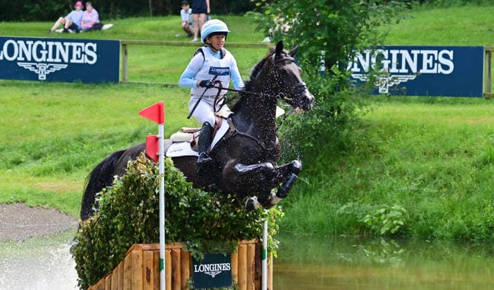 GER; Luhmuehlen 2026 Vielseitigkeit, Gelaendepruefung LONGINES CCI5*-L 20.06.2026, GER; Luhmuehlen 2026, Vielseitigkeit, LONGINES CCI5*-L-Gelaende, im Bild Jonelle Price (NZL) auf Grappa Nera am Longine Teich *** GER Luhmuehlen 2026 Eventing, Cross-Country LONGINES CCI5 L June 20, 2026, GER Luhmuehlen 2026, Eventing, LONGINES CCI5 L Cross-Country, pictured nordphotoxGmbH xWitke nph00002