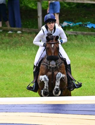 GER; Luhmuehlen 2026 Vielseitigkeit, Gelaendepruefung LONGINES CCI5*-L 20.06.2026, GER; Luhmuehlen 2026, Vielseitigkeit, LONGINES CCI5*-L-Gelaende, im Bild Halle Coon (USA) auf Kapriccio am Longine Teich *** GER Luhmuehlen 2026 Eventing, Cross-Country LONGINES CCI5 L June 20, 2026, GER Luhmühlen 2026, Eventing, LONGINES CCI5 L Cross-Country, pictured nordphotoxGmbH xWitke nph00002