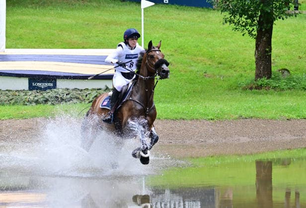 GER; Luhmuehlen 2026 Vielseitigkeit, Gelaendepruefung LONGINES CCI5*-L 20.06.2026, GER; Luhmuehlen 2026, Vielseitigkeit, LONGINES CCI5*-L-Gelaende, im Bild Halle Coon (USA) auf Kapriccio am Longine Teich *** GER Luhmuehlen 2026 Eventing, Cross-Country LONGINES CCI5 L June 20, 2026, GER Luhmühlen 2026, Eventing, LONGINES CCI5 L Cross-Country, pictured nordphotoxGmbH xWitke nph00002