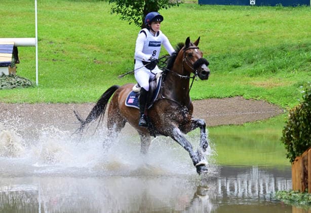 GER; Luhmuehlen 2026 Vielseitigkeit, Gelaendepruefung LONGINES CCI5*-L 20.06.2026, GER; Luhmuehlen 2026, Vielseitigkeit, LONGINES CCI5*-L-Gelaende, im Bild Halle Coon (USA) auf Kapriccio am Longine Teich *** GER Luhmuehlen 2026 Eventing, Cross-Country LONGINES CCI5 L June 20, 2026, GER Luhmuehlen 2026, Eventing, LONGINES CCI5 L Cross-Country, pictured nordphotoxGmbH xWitke nph00002