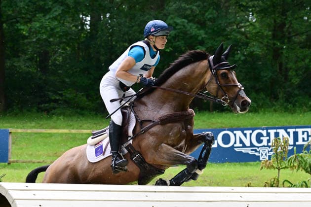 GER; Luhmuehlen 2026 Vielseitigkeit, Gelaendepruefung LONGINES CCI5*-L 20.06.2026, GER; Luhmuehlen 2026, Vielseitigkeit, LONGINES CCI5*-L-Gelaende, im Bild Carolina Harris (GBR) auf D Day am Longine Teich *** GER Luhmuehlen 2026 Eventing, Cross-Country LONGINES CCI5 L June 20, 2026, GER Luhmühlen 2026, Eventing, LONGINES CCI5 L Cross-Country, pictured nordphotoxGmbH xWitke nph00002