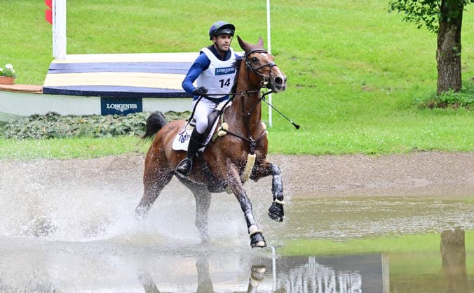 GER; Luhmuehlen 2026 Vielseitigkeit, Gelaendepruefung LONGINES CCI5*-L 20.06.2026, GER; Luhmuehlen 2026, Vielseitigkeit, LONGINES CCI5*-L-Gelaende, im Bild Sam Gillespie (GBR) auf But Not Till Now am Longine Teich *** GER Luhmuehlen 2026 Eventing, Cross-Country LONGINES CCI5 L June 20, 2026, GER Luhmühlen 2026, Eventing, LONGINES CCI5 L Cross-Country; pictured nordphotoxGmbH xWitke nph00002