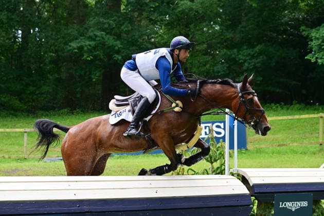 GER; Luhmuehlen 2026 Vielseitigkeit, Gelaendepruefung LONGINES CCI5*-L 20.06.2026, GER; Luhmuehlen 2026, Vielseitigkeit, LONGINES CCI5*-L-Gelaende, im Bild Sam Gillespie (GBR) auf But Not Till Now am Longine Teich *** GER Luhmuehlen 2026 Eventing, Cross-Country LONGINES CCI5 L June 20, 2026, GER Luhmühlen 2026, Eventing, LONGINES CCI5 L Cross-Country; pictured nordphotoxGmbH xWitke nph00002