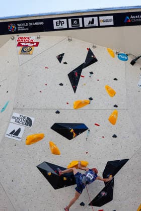 CLIMBING - World Climbing Series INNSBRUCK,AUSTRIA,20.JUN.26 - CLIMBING - World Climbing Series, lead. Image shows Shion Omata (JPN).  GEPAxpictures xMarkoxVulic