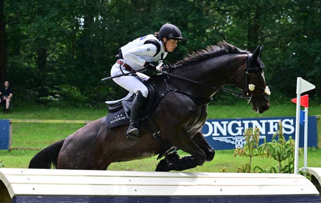 GER; Luhmuehlen 2026 Vielseitigkeit, Gelaendepruefung LONGINES CCI5*-L 20.06.2026, GER; Luhmuehlen 2026, Vielseitigkeit, LONGINES CCI5*-L-Gelaende, im Bild Heike Jahnche (GER) auf Mighty Spring (FRH) am Longine Teich *** GER Luhmuehlen 2026 Eventing, Cross-Country LONGINES CCI5 L June 20, 2026, GER Luhmuehlen 2026, Eventing, LONGINES CCI5 L Cross-Country; pictured nordphotoxGmbH xWitke nph00002
