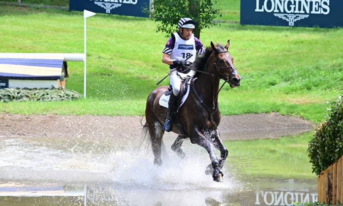 GER; Luhmuehlen 2026 Vielseitigkeit, Gelaendepruefung LONGINES CCI5*-L 20.06.2026, GER; Luhmuehlen 2026, Vielseitigkeit, LONGINES CCI5*-L-Gelaende, im Bild Boyd Martin (USA) auf Shanroe Cooley am Longine Teich *** GER Luhmuehlen 2026 Eventing, Cross-Country LONGINES CCI5 L June 20, 2026, GER Luhmuehlen 2026, Eventing, LONGINES CCI5 L Cross-Country, pictured nordphotoxGmbH xWitke nph00002